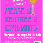 MESSE DE RENTRÉE DES ÉTUDIANTS