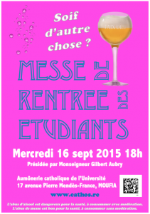 MESSE DE RENTRÉE DES ÉTUDIANTS